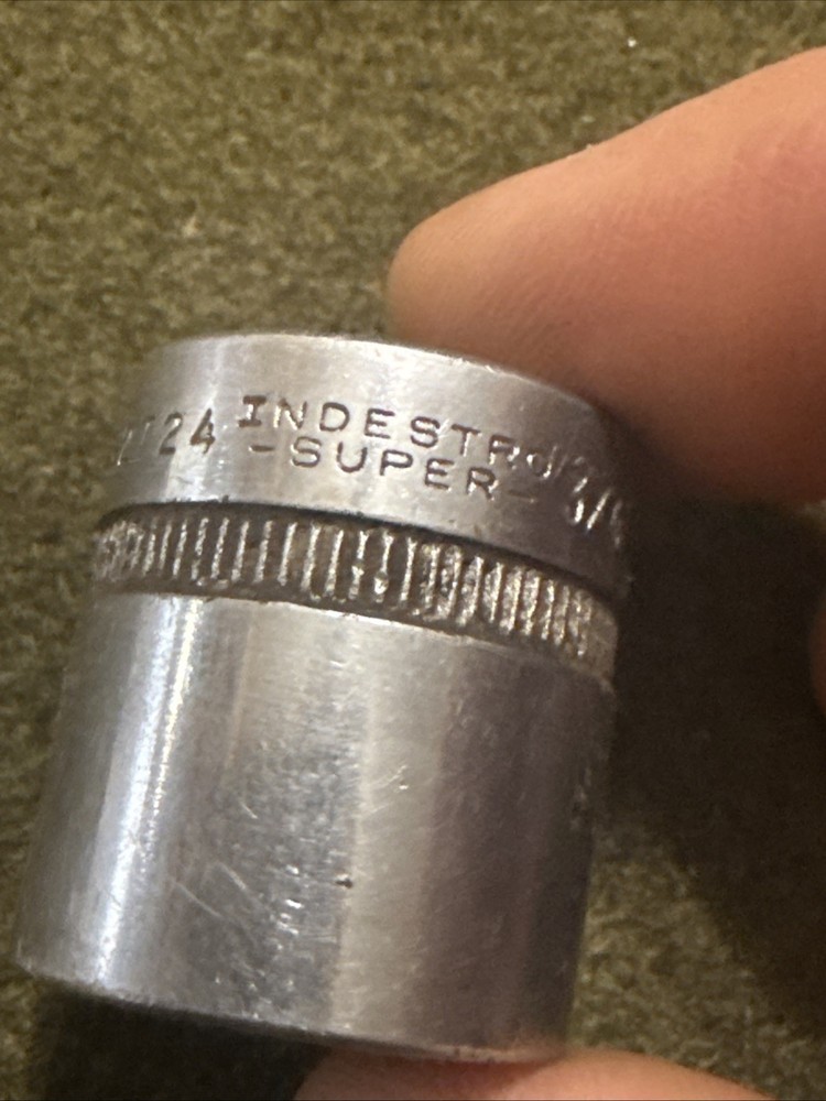 Vintage Indestro Tools 3/4” Socket 3/8" Drive USA 🇺🇸 Nice!