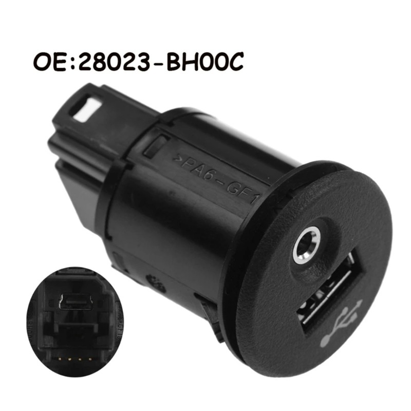 Car USB 3.5mm Input Socket For Frontier 2011-2019 Replaces Part Number