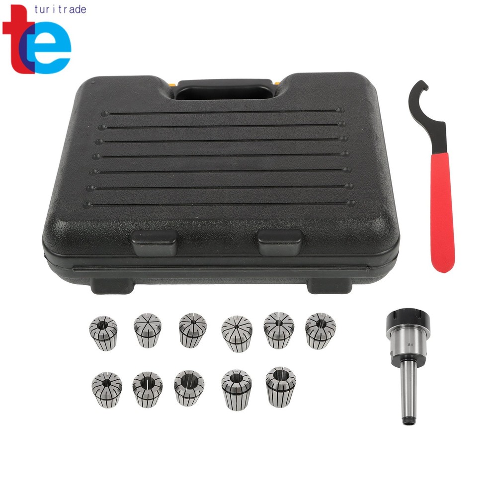 ER32 Collet Chuck MT2 Shank Kit Includes 11 Pack Collets Full Size Range