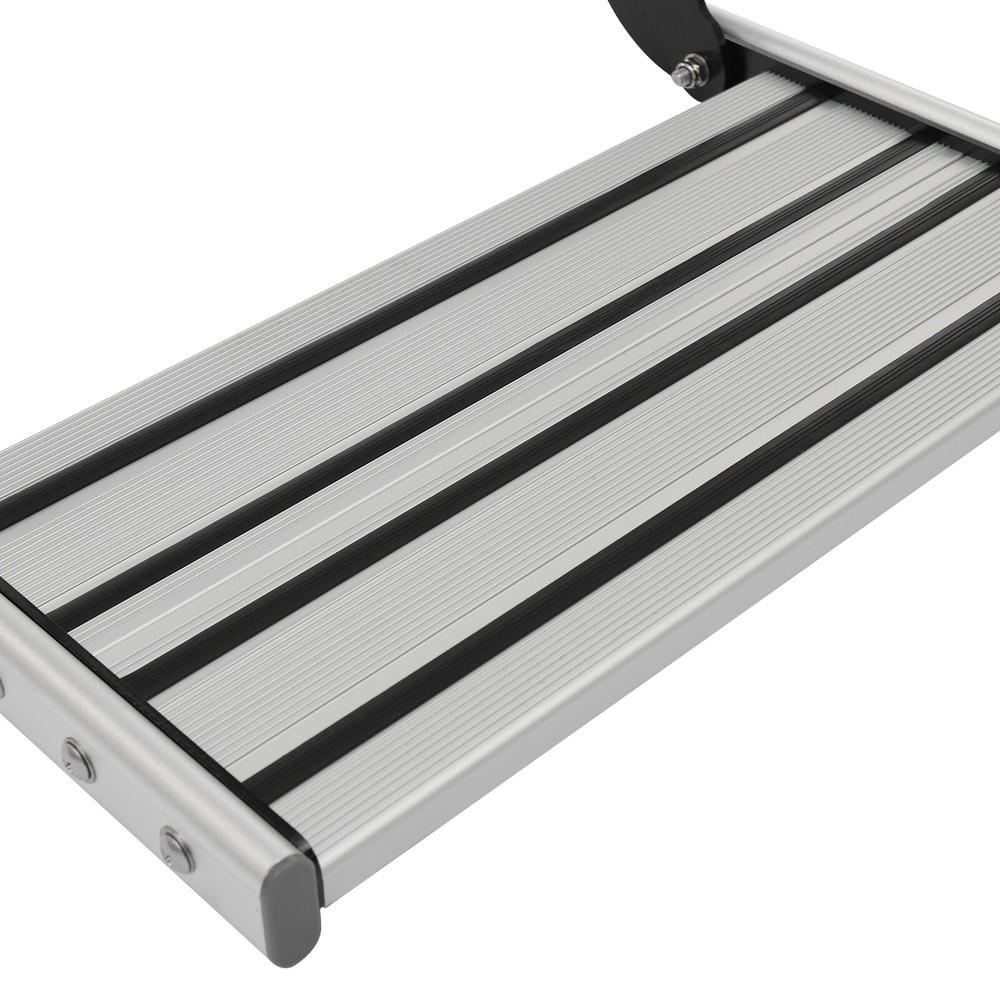 Folding RV Step Manual RV Step RV Trailer Camper Step with LED Light 330lbs Load