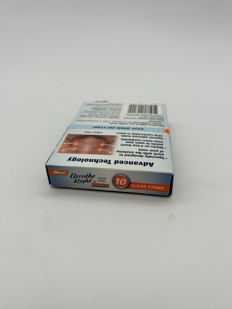 Breathe Right Nasal Strips Advanced 10 Clear Strips