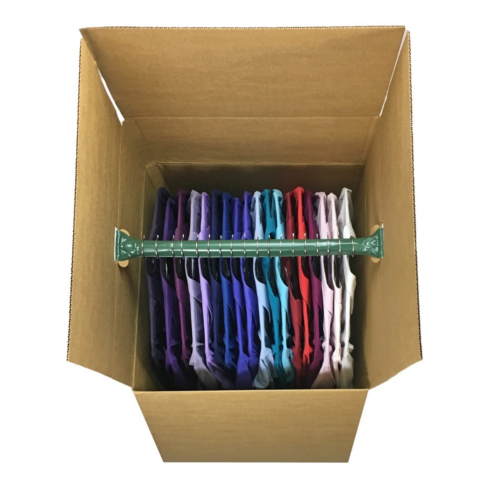 UBMOVE Wardrobe Boxes - Qty 12 Boxes w Bars - Moving Boxes