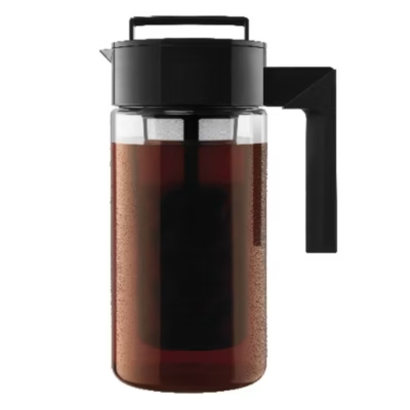 1qt Cold Brew Coffee Maker Black: Hand Wash