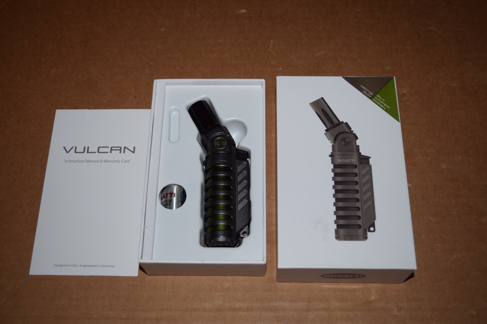 BUGATTI VULCAN DUAL TORCH BUTANE LIGHTER