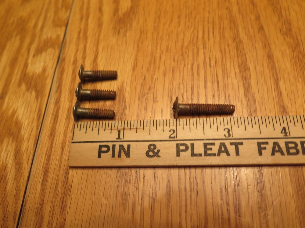 Vintage Brass Tone Drawer Pulls - 3 Drop Pulls & 1 Round Pull