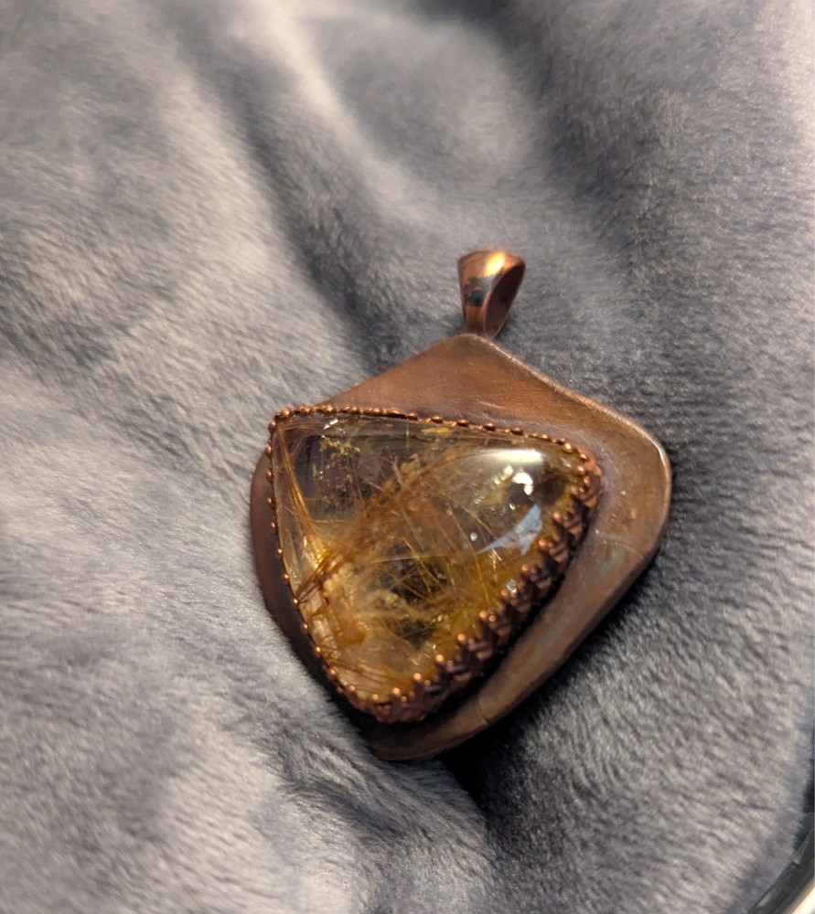 Powerful Copper Shield Pendant