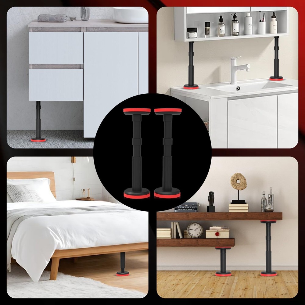 Adjustable Shelf Support Telescopic Pole - Heavy Duty Adjustable Support Pole...