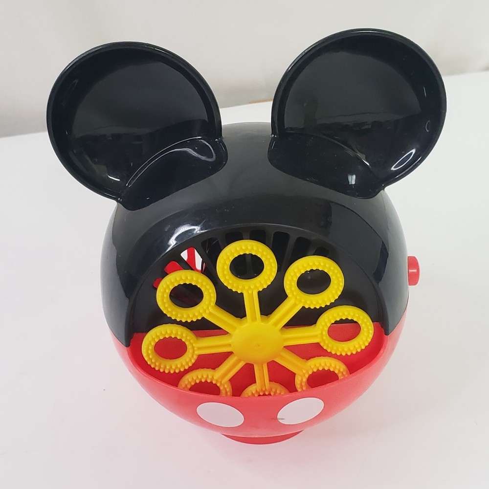 Disney Junior Mickey Mouse Mini Bubble Blower Machine 10oz Bubbles Included