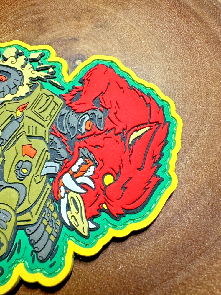 War Machine Red Boar PVC Morale Patch