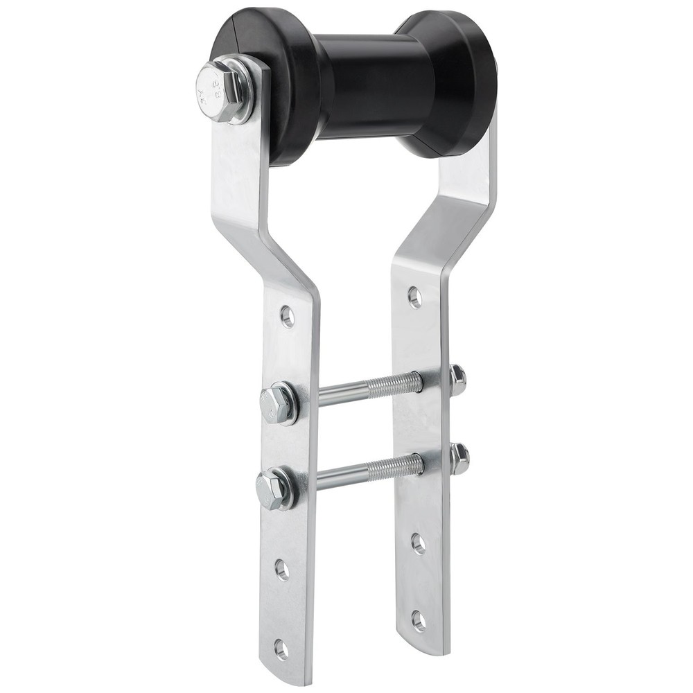 5" Adjustable Rubber Keel Roller with Panel Bracket Assembly for 3" Wide Tongue