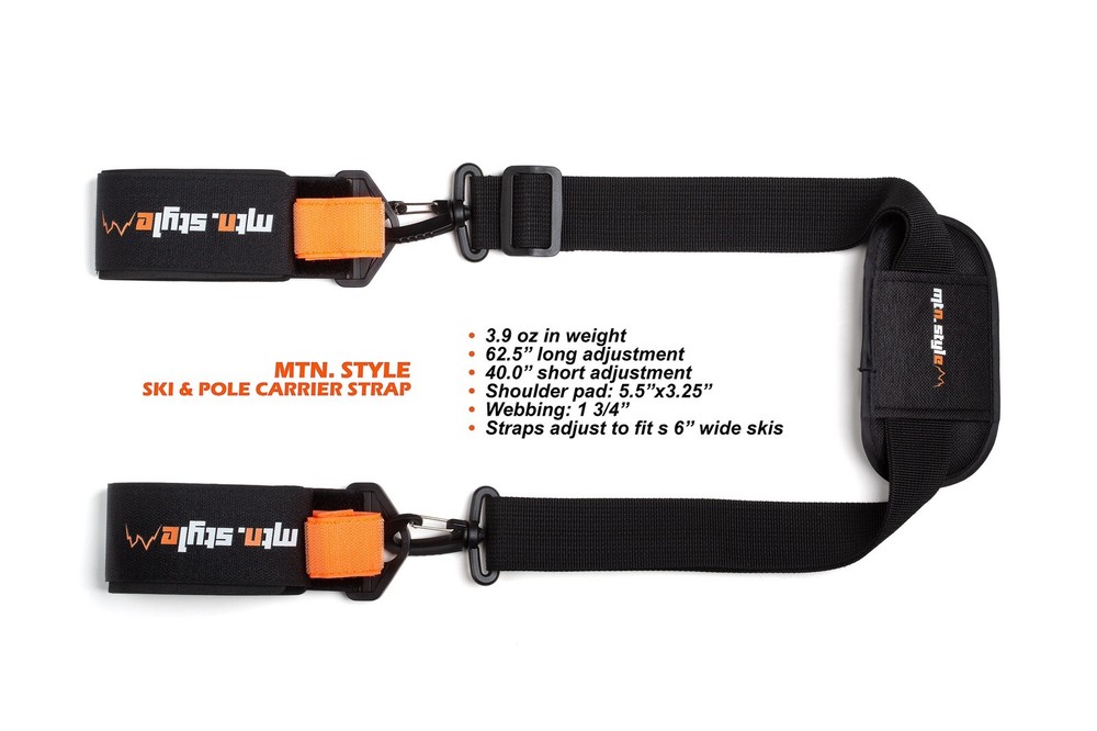 Mtn.Style Ski Strap Carrier and Boot Strap Included