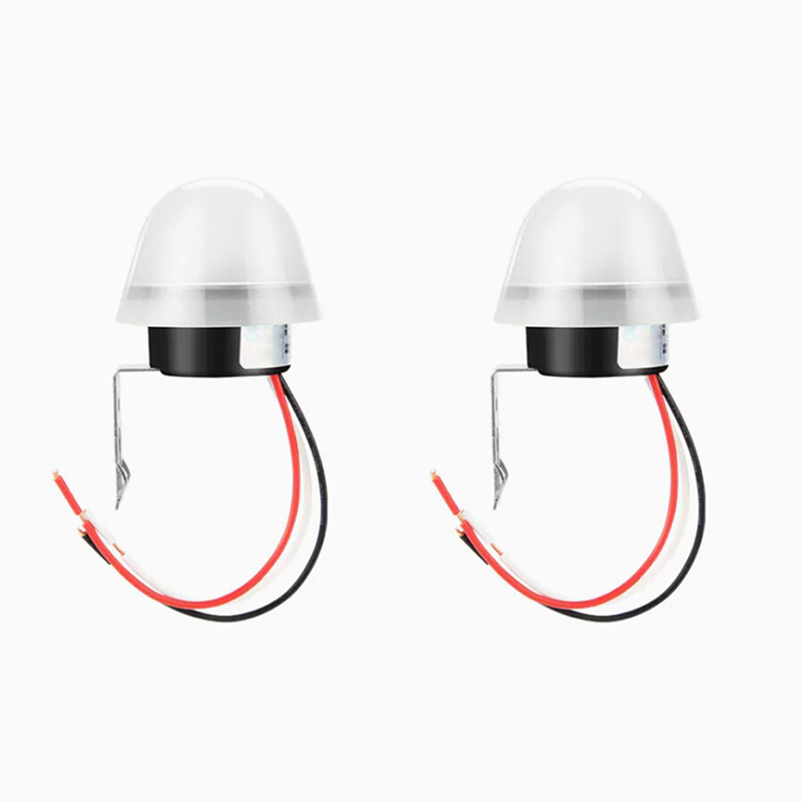2Pcs AS-20 LED Photosensitive Controller 220V Optical Control Sensor Switches