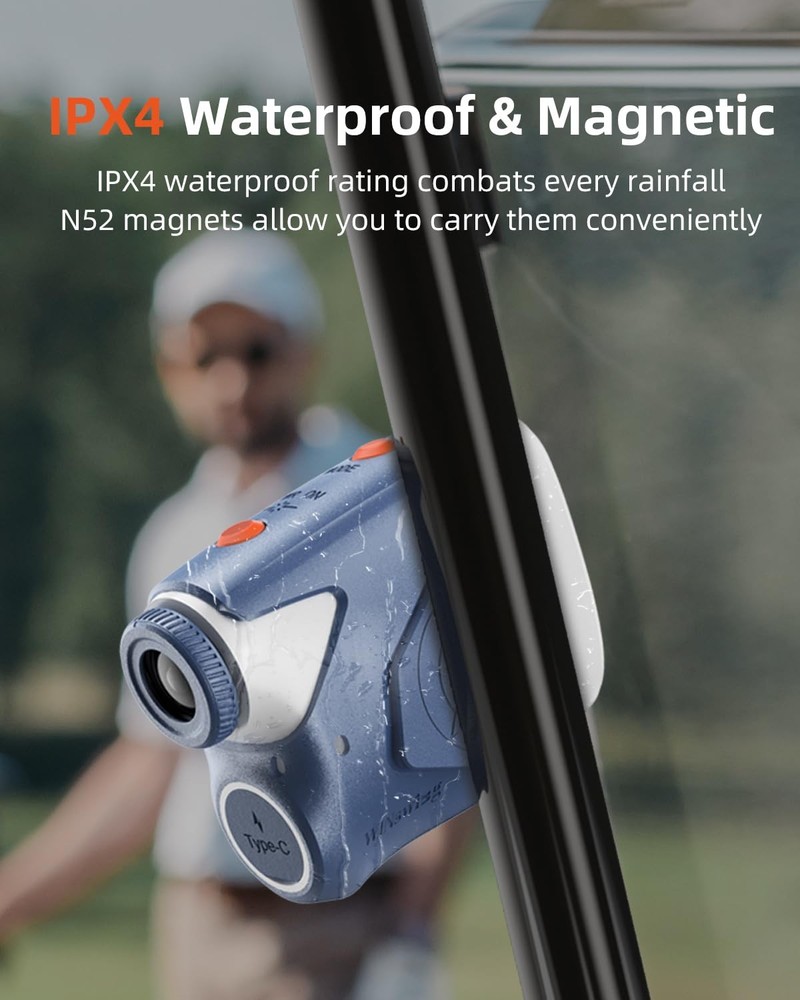 GX6 Golf Rangefinder with Replaceable Charging Function, 1000 Yards Laser Ran...