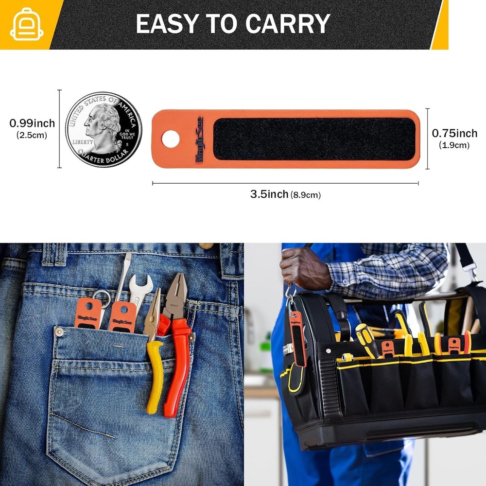 Double-Sided Slim Magnetic Tool Grip Mat for Organization and Storage-Keep Tools