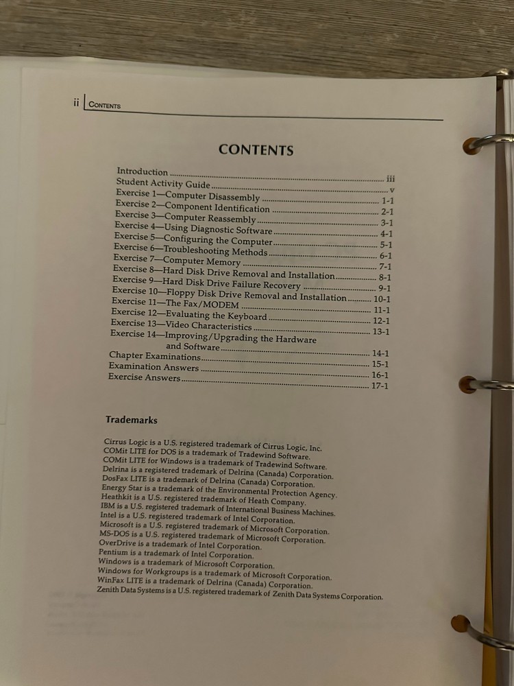 HEATHKIT PC Upgrading and Maintenance Student Workbook and Activity Guide