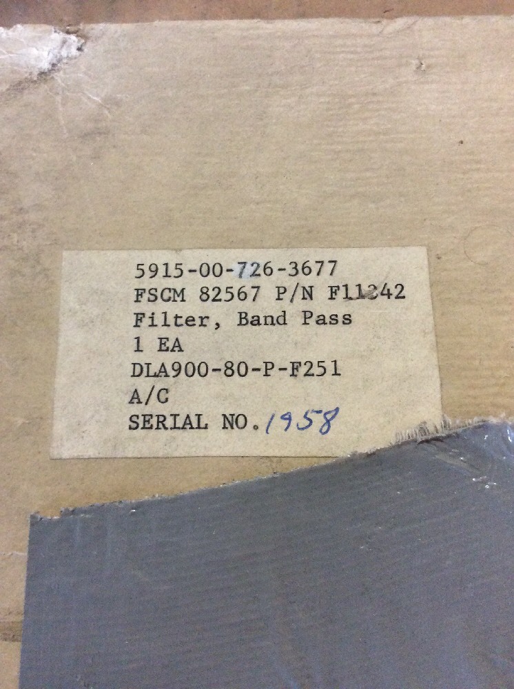 0N020153 Band Pass Filter