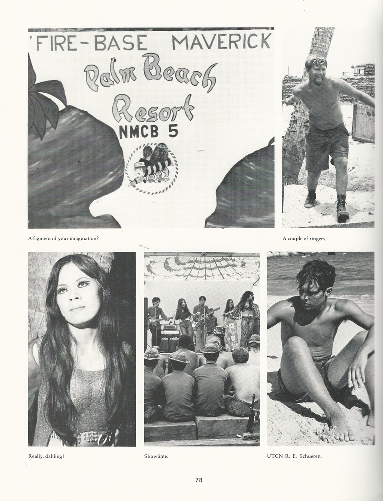 ☆ NAVAL CONSTRUCTION BATTALION FIVE SEABEES CRUISE BOOK YEAR LOG 1970-71 ☆