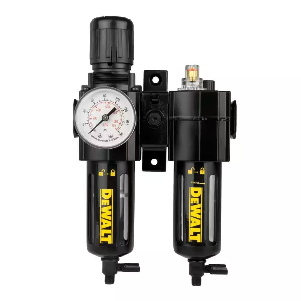 3/8 In. NPT Filter Regulator with Lubricator