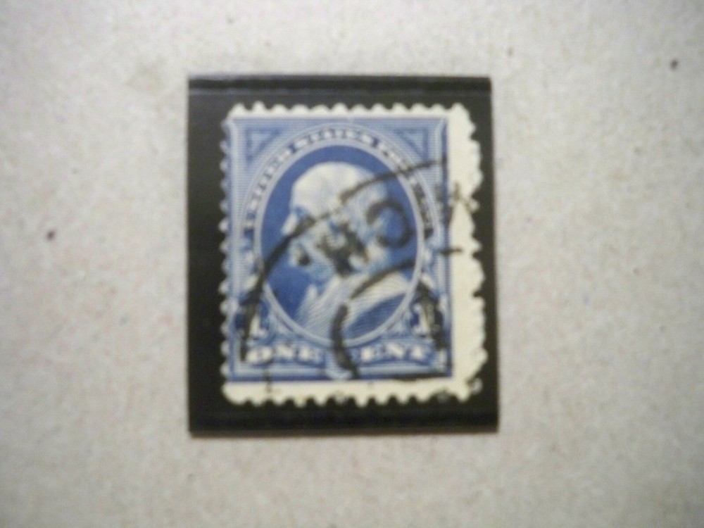USA Used, 1894 Issue, Scott #247, 1 Cent Franklin, Perf 12