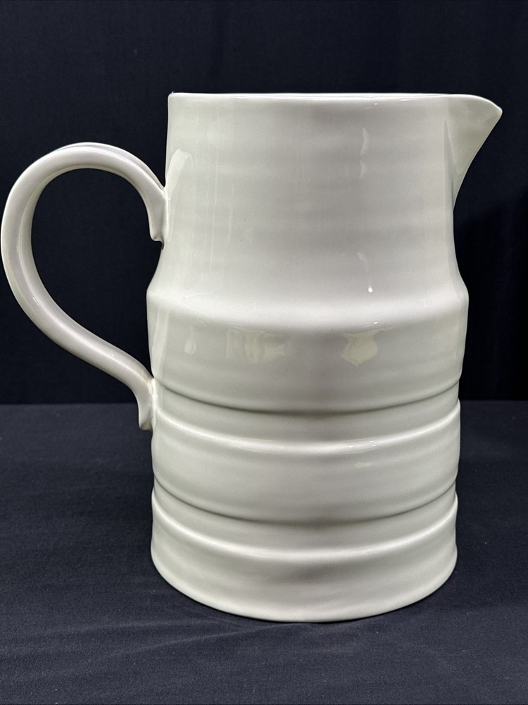 Pottery Barn Healdsburg Pitcher Large White Color 8.5”