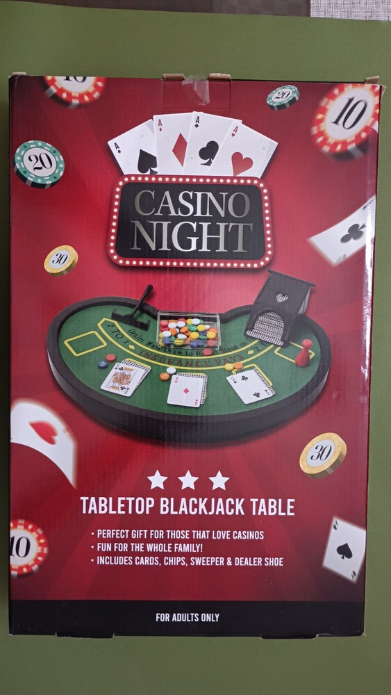 "Casino Night" Tabletop Blackjack Table