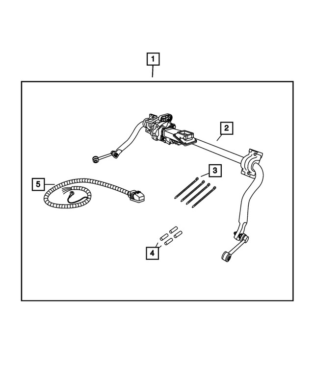 Genuine Mopar Trailer Harness 68002996AB