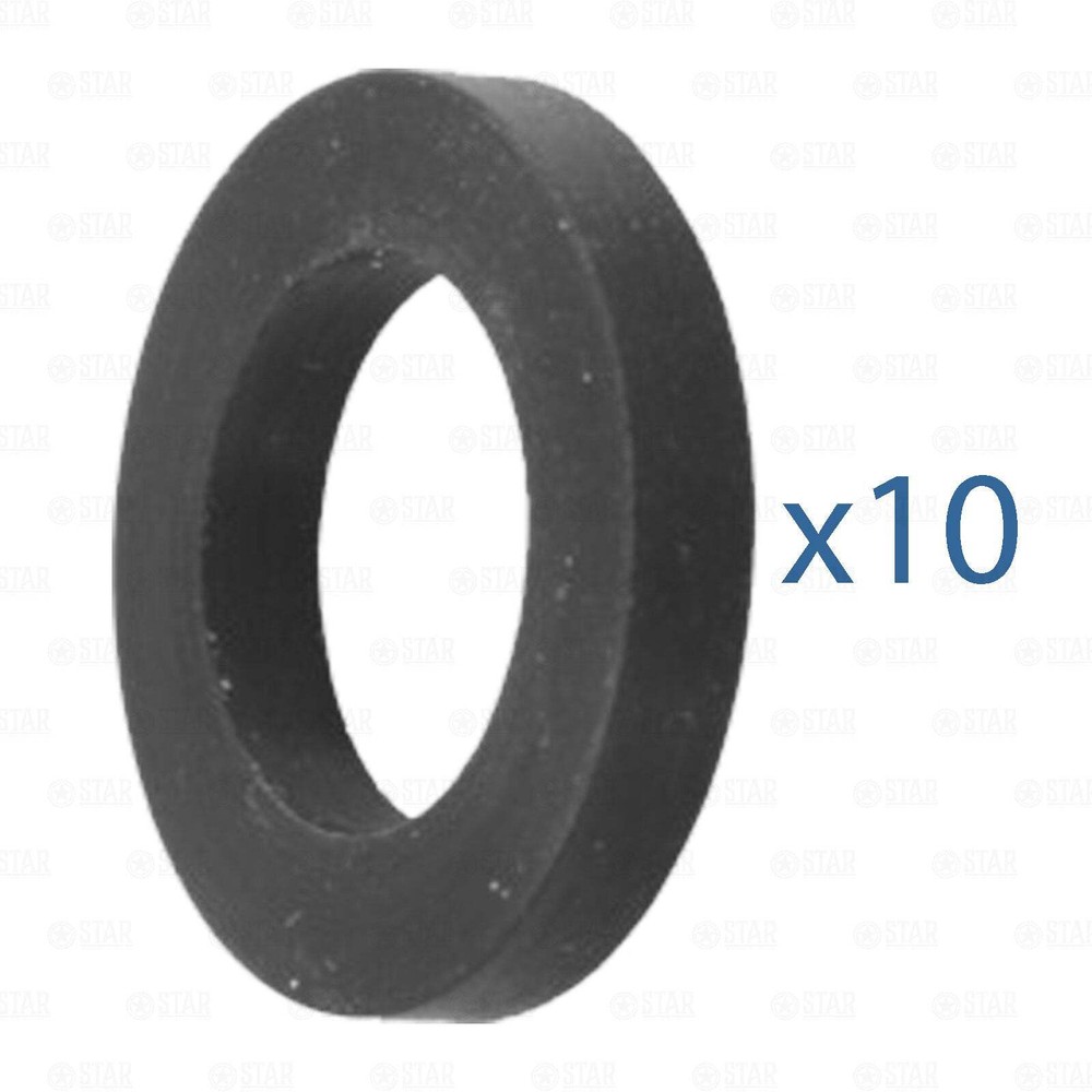 Set of 10 - Replacement Rubber Washer Seal for Draft Beer Coupler Shank