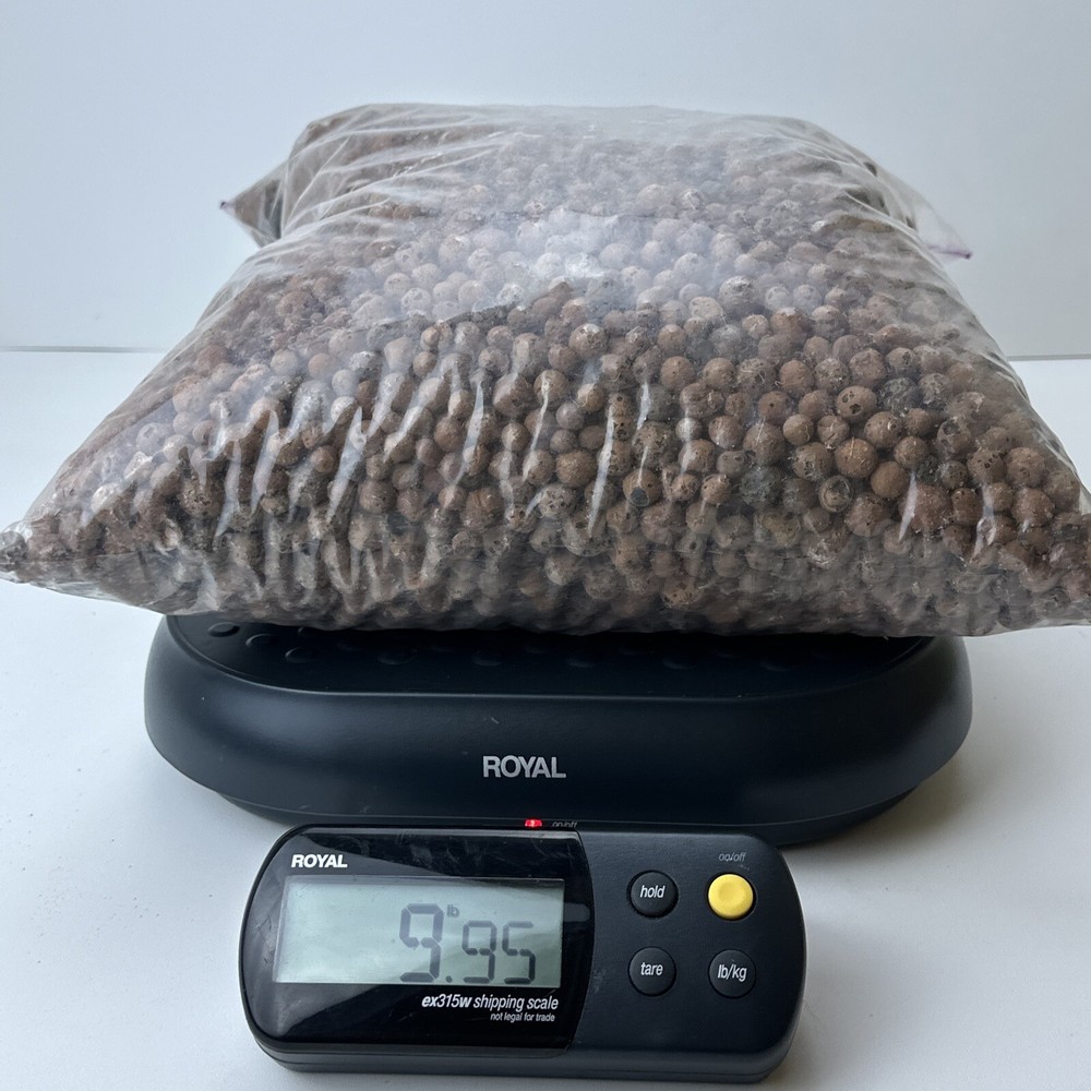 9.9lbs LECA Lightweight Expanded Clay Aggregate Balls Semi Hydroponics Substrate