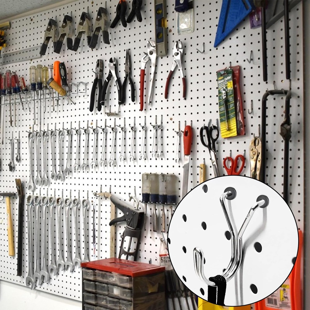 60 Pcs Pegboard Hook Locks for Stopping Hooks from Falling Off Pegboard Hooks