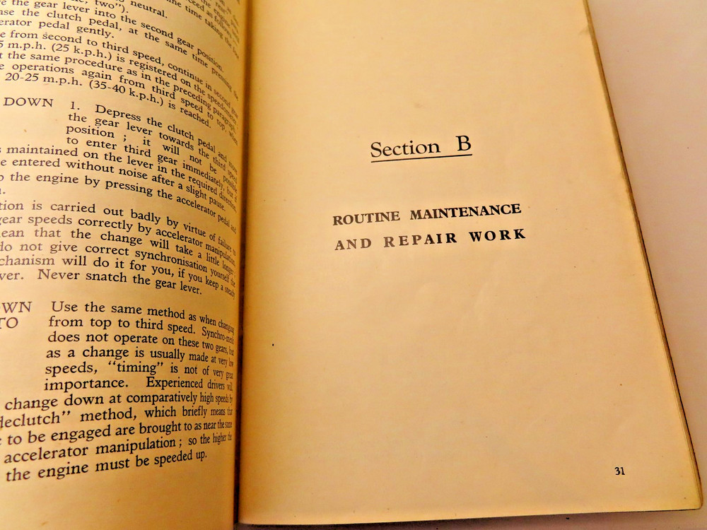 ROVER 1950 Models Instruction Manual ..*