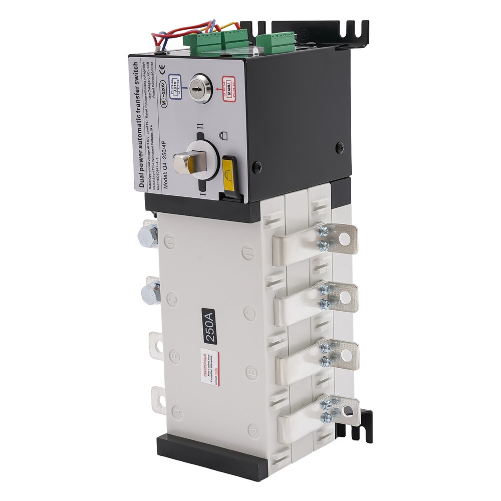 Automatic Transfer Switch Dual Power Switch Generator Changeover Switch 250A