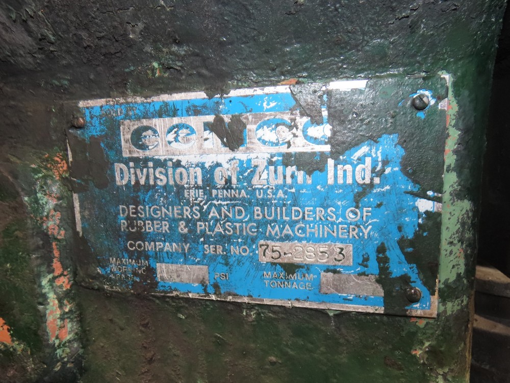 Eemco Rubber Mixing Roll Mill 22"x 60" Rollers 200Hp 3PH Control Panel