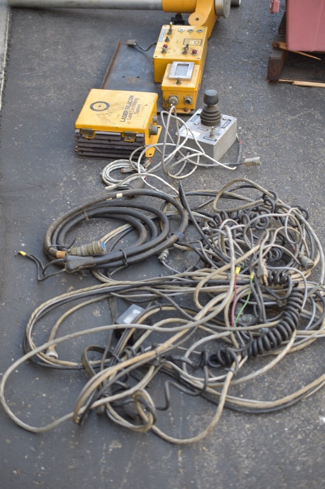 Laser alignment beacon land contouring system