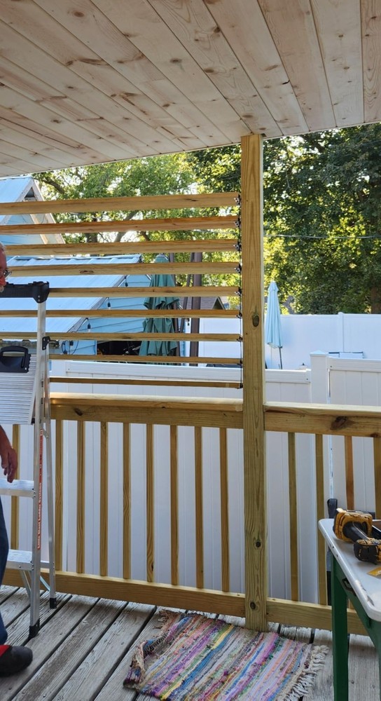 Deck Sunblind System Louver Bracket Kit, Black Steel Shutter Hardware for 48"