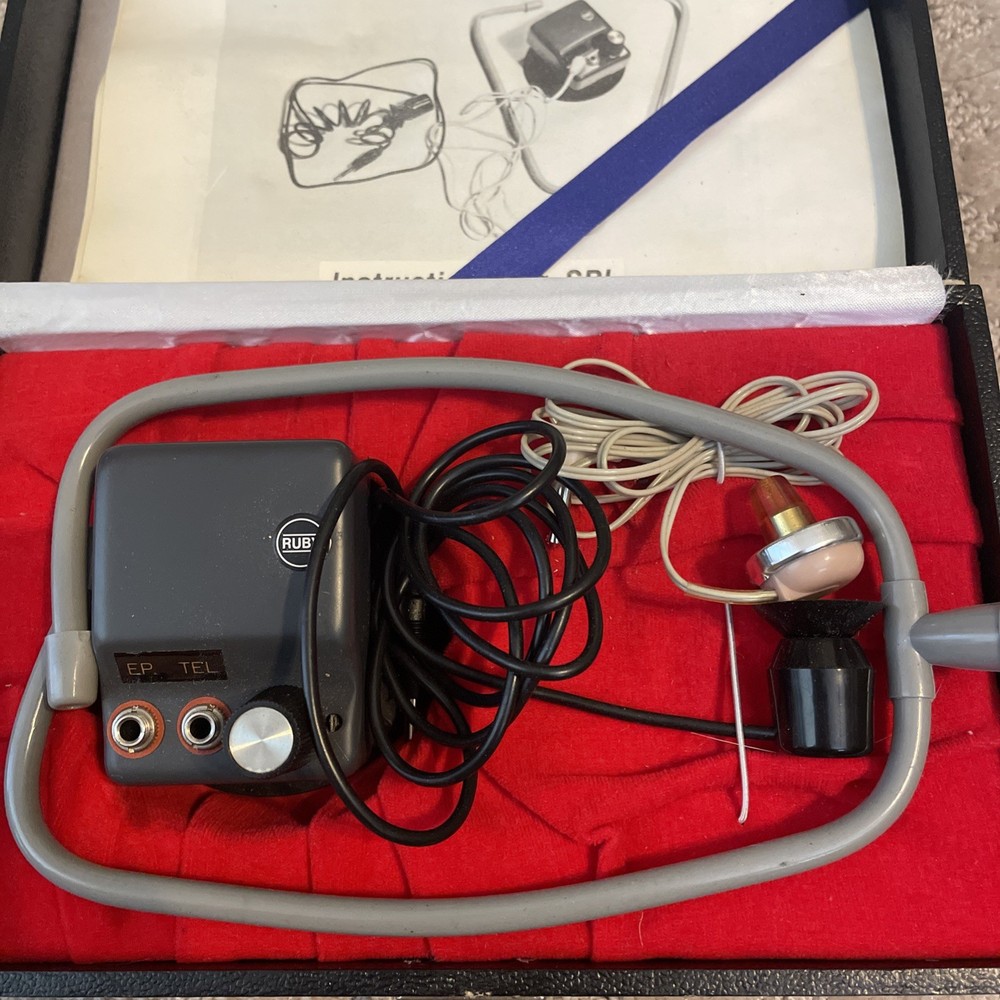 Vintage "RUBY" Stethoscope Super Bug With Box Model SB-1