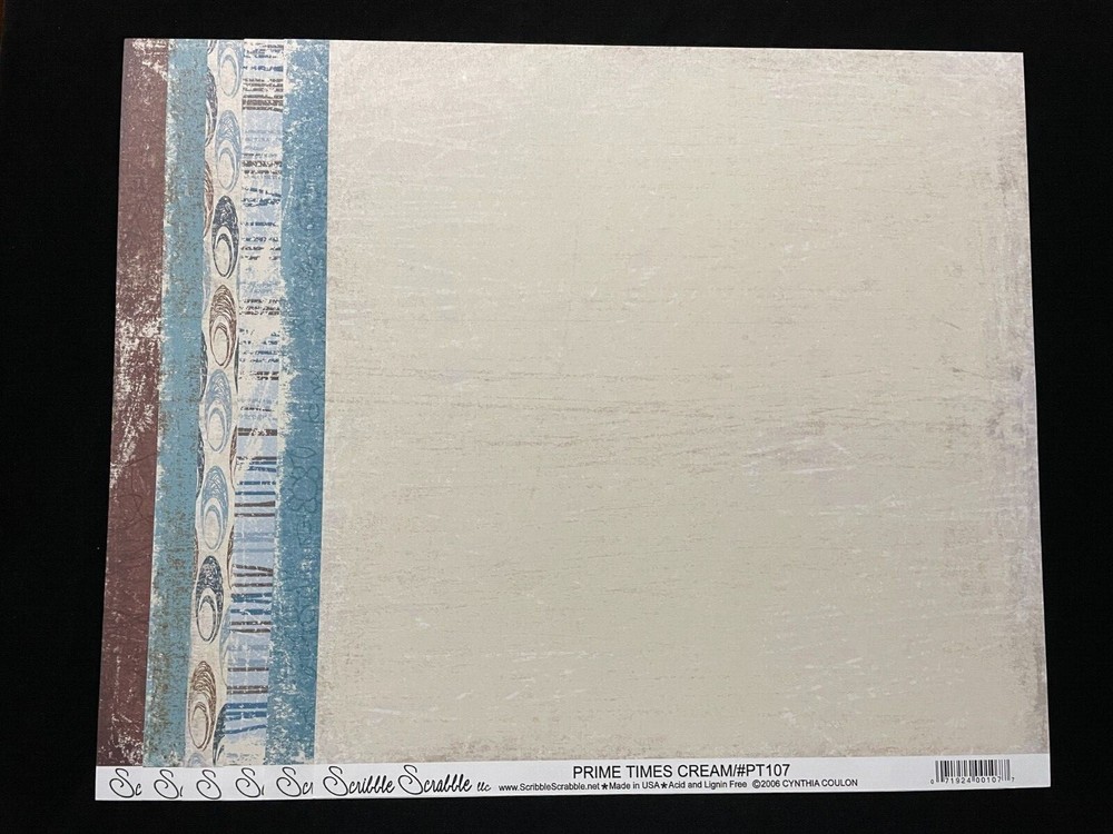 SCRIBBLE SCRABBLE "PRIME TIMES" 12X12 SS HEAVY PAPERS