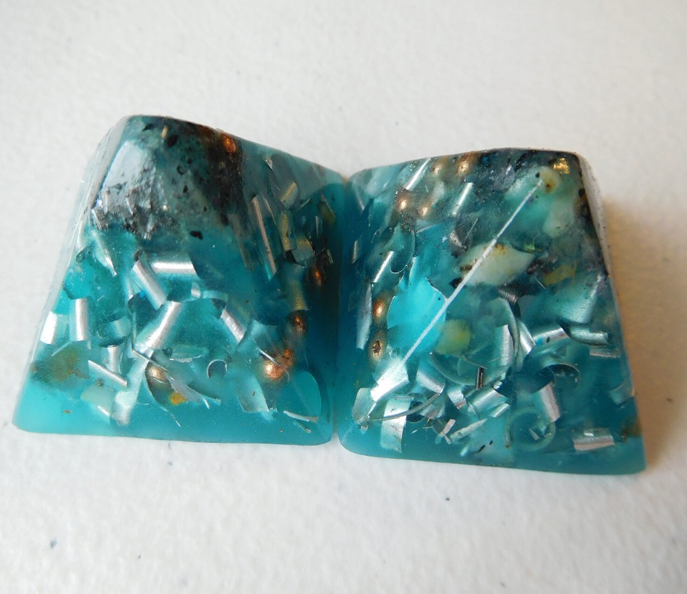 Light Blue Glow Small Pyramids Positive Orgone
