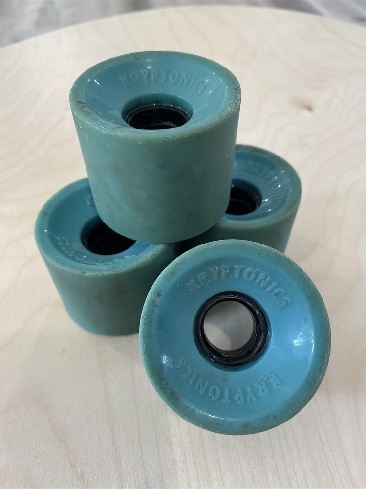 Vintage Kryptonics Teal Skateboard Wheels