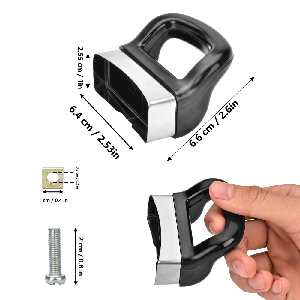 2 Pcs Pot Short Side Handles Replacement Pot Metal Handle Universal Pan Side ...