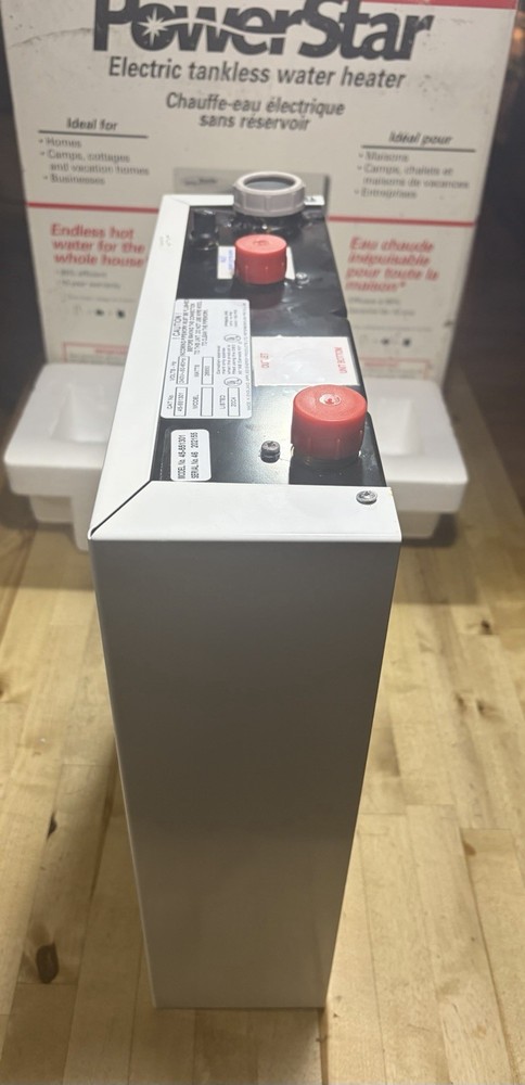 PowerStar AE125 Electric Tankless Water Heater Whole House Compact White 240V