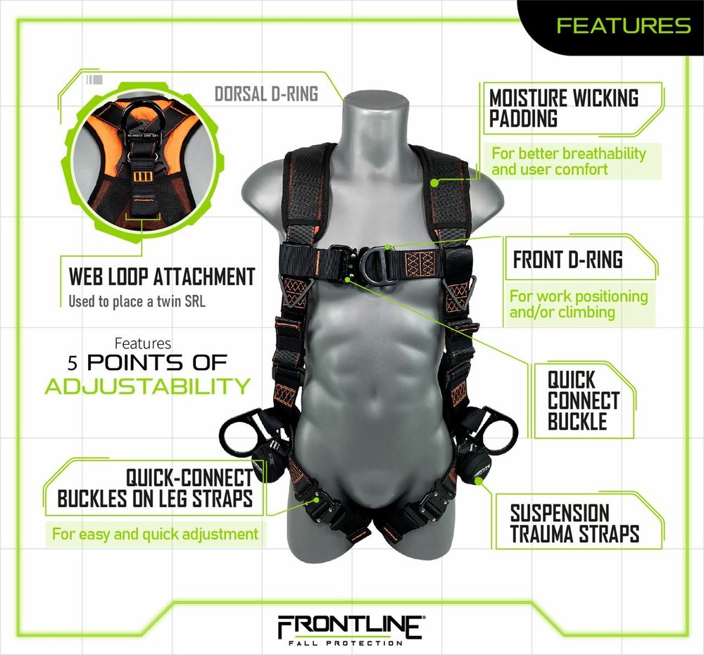 Frontline 105CFTB Combat Vest Style Harness