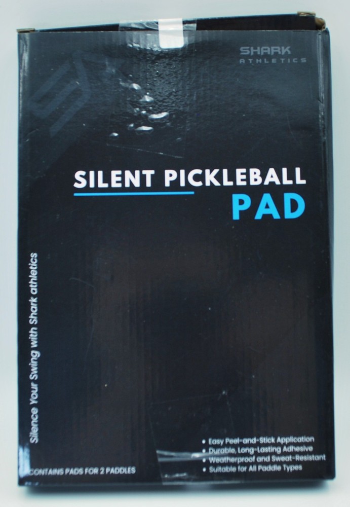 Quiet Fin Noise-Reducing Paddle Cover for Pickleball, Contains Pads for 2...