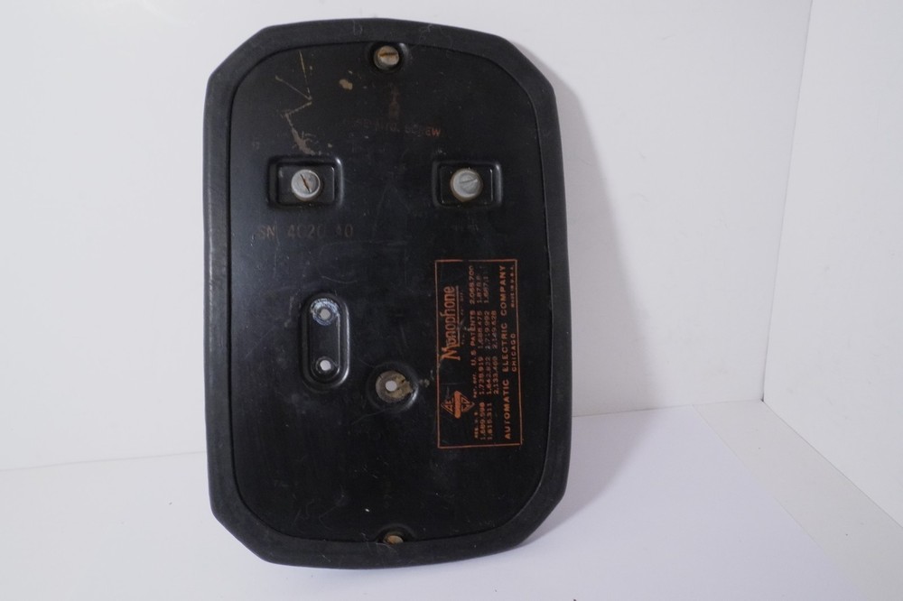 One Original AUTOMATIC ELECTRIC A/E 40 BASE PLATES & Mounting Screws & Good Cond
