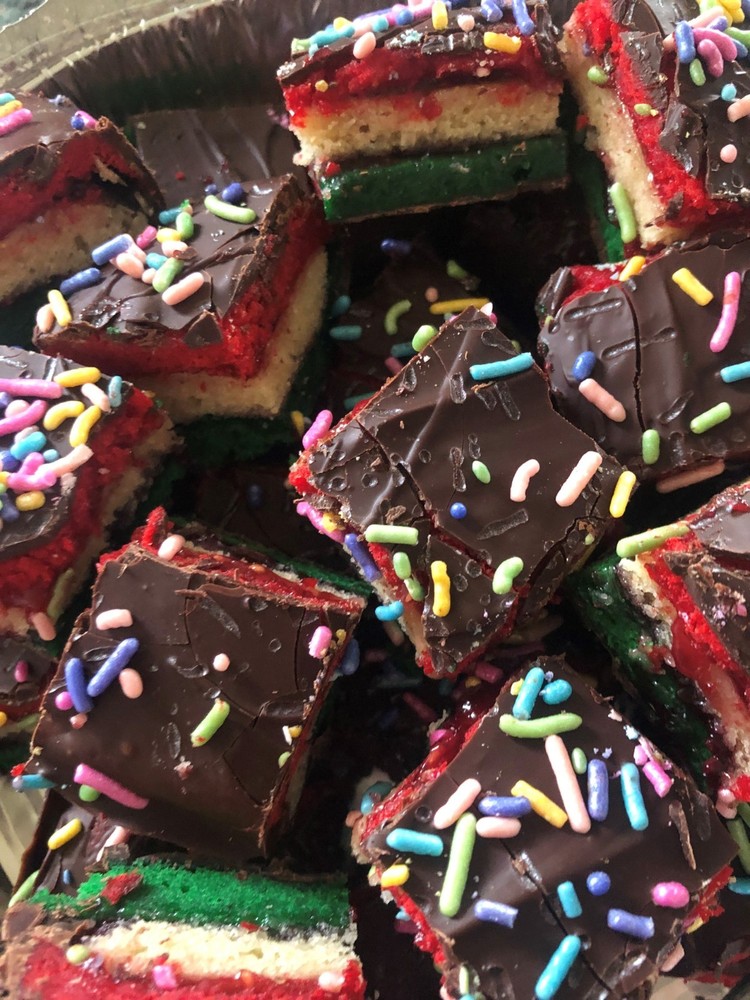 Authentic Italian Rainbow Cookies * Multiple Sizes & Variations Available