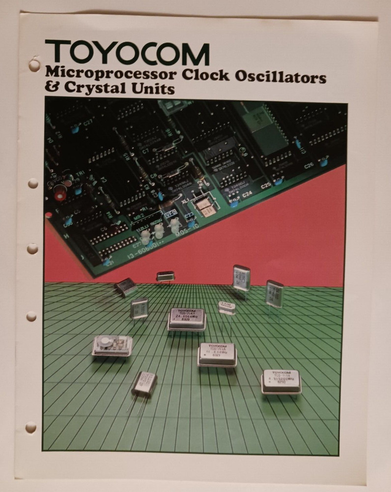 TOYOCOM Microprocessor Clock Oscillators & Crystal Units Data