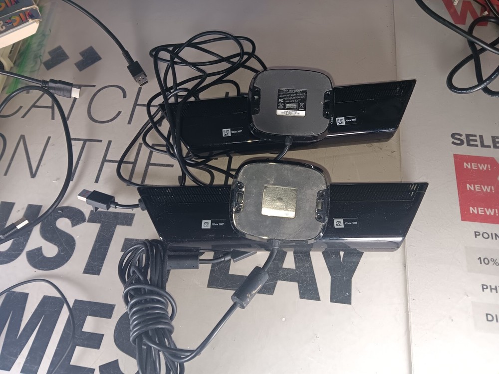 Microsoft XBOX 360 Original Kinect Sensor Bar Camera x 2-Untested-PARTS-READ ALL