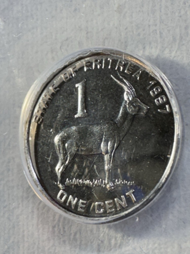 1997 Eritrea 1 Cent Graded MS 67 by ANACS