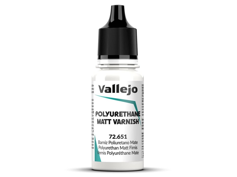 Vallejo Polyurethane Matt Varnish Clear Coat 18Ml