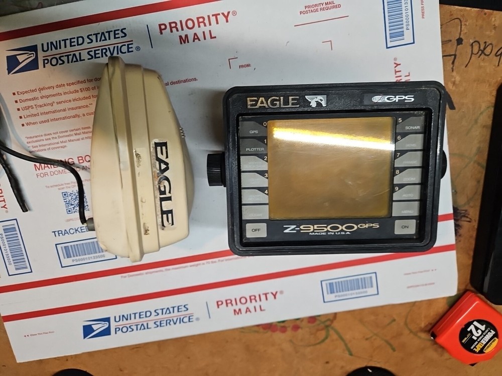 Vintage Eagle Z-9500 GPS Sonar Plot With Antenna