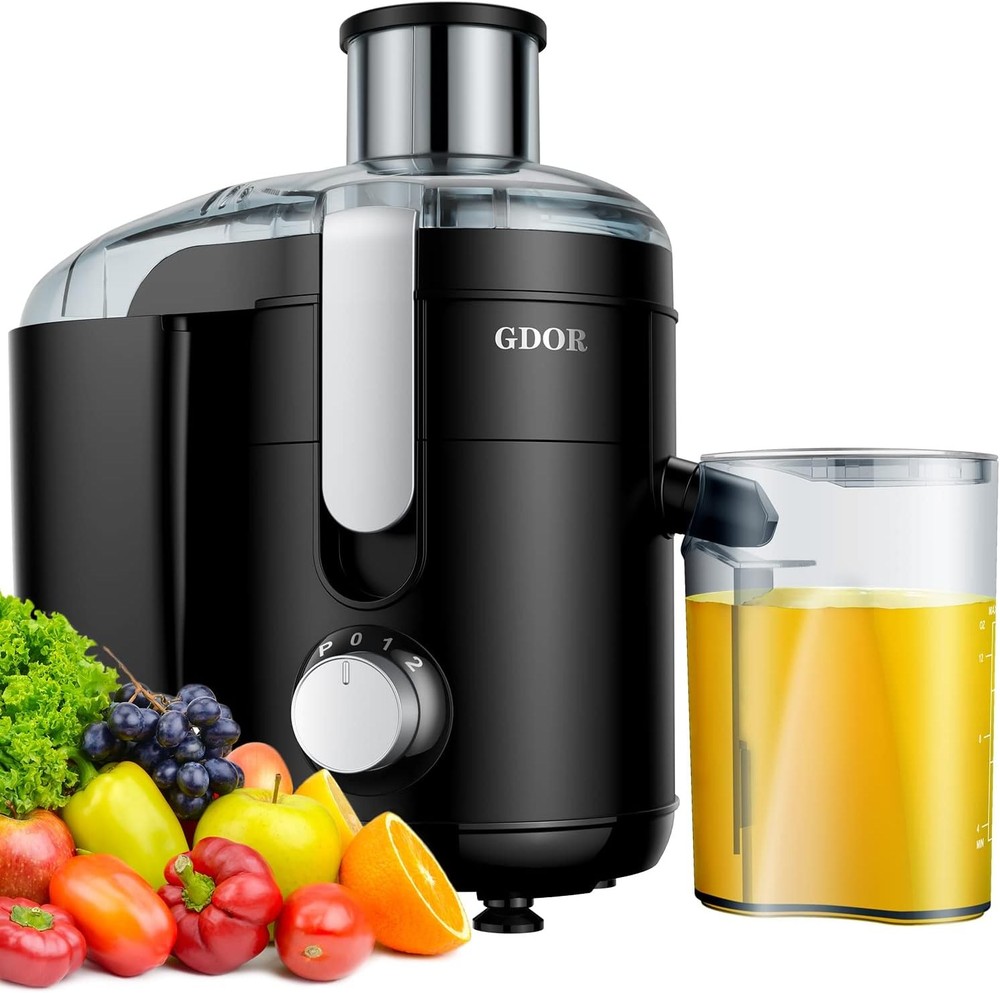 Juicer with Titanium Enhanced Cut Disc Dual Speeds Centrifugal Extractor